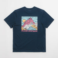 Columbia CSC Outdoor Back Graphic T-Shirt in Collegiate Navy and Sunscape thumbnail