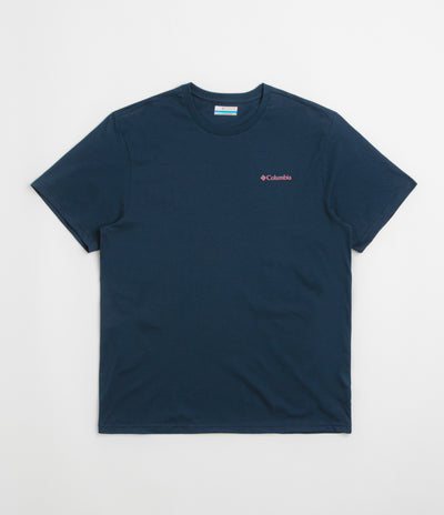 Columbia CSC Outdoor Back Graphic T-Shirt in Collegiate Navy and Sunscape