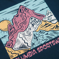 Columbia CSC Outdoor Back Graphic T-Shirt in Collegiate Navy and Sunscape thumbnail