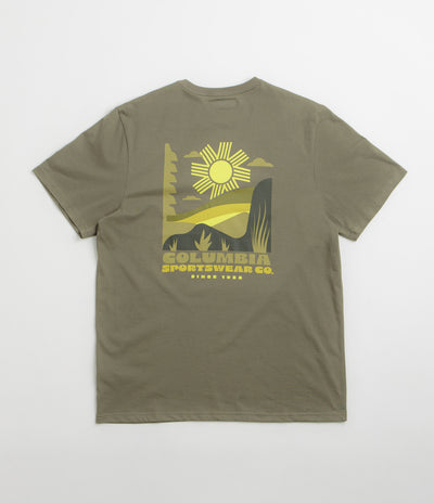 Columbia CSC Outdoor Back Graphic T-Shirt in Stone Green and Shining Sandscape