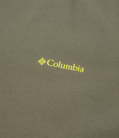 Columbia CSC Outdoor Back Graphic T-Shirt in Stone Green and Shining Sandscape