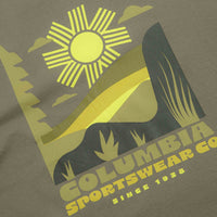 Columbia CSC Outdoor Back Graphic T-Shirt in Stone Green and Shining Sandscape thumbnail