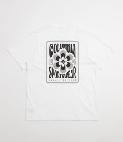 Columbia CSC Outdoor Back Graphic T-Shirt - White / Flower Power Badge