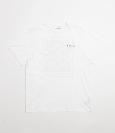 Columbia CSC Outdoor Back Graphic T-Shirt - White / Flower Power Badge