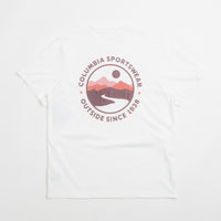 Columbia CSC Outdoor Back Graphic T-Shirt in White and Scoped View thumbnail