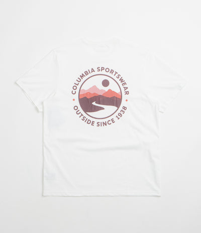 Columbia CSC Outdoor Back Graphic T-Shirt in White and Scoped View