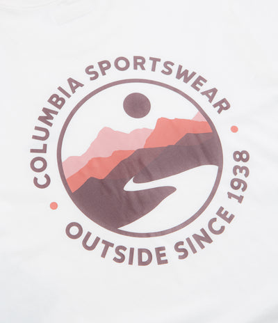Columbia CSC Outdoor Back Graphic T-Shirt in White and Scoped View