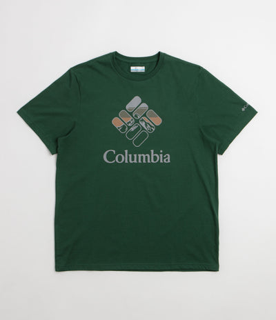 Columbia CSC Seasonal Graphic T-Shirt - Rain Forest / Heavenly Stacked Gem