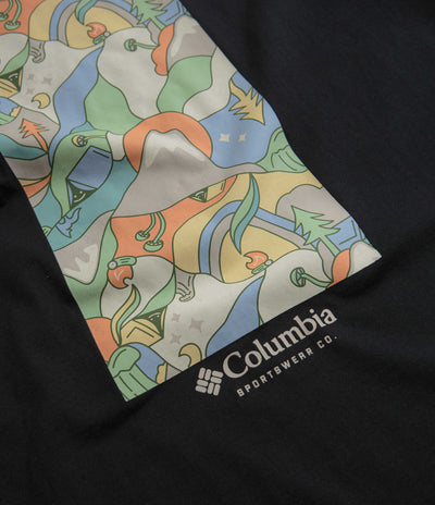 Columbia Explorers Canyon Back T-Shirt in Black and Epicamp Graphic