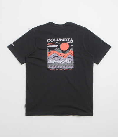 Columbia Explorers Canyon Back T-Shirt - Black / Peaks and Waves
