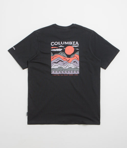 Columbia Explorers Canyon Back T-Shirt - Black / Peaks and Waves