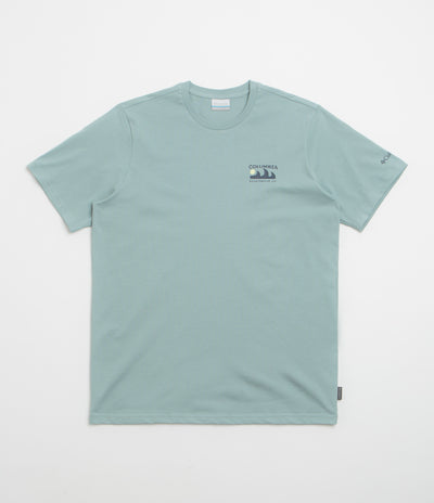 Columbia Explorers Canyon Back T-Shirt - Crushed Blue / Peaks and Waves