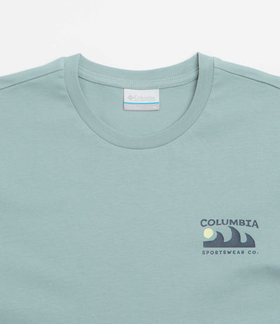 Columbia Explorers Canyon Back T-Shirt - Crushed Blue / Peaks and Waves