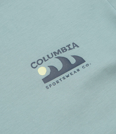 Columbia Explorers Canyon Back T-Shirt - Crushed Blue / Peaks and Waves