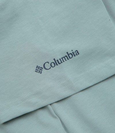 Columbia Explorers Canyon Back T-Shirt - Crushed Blue / Peaks and Waves
