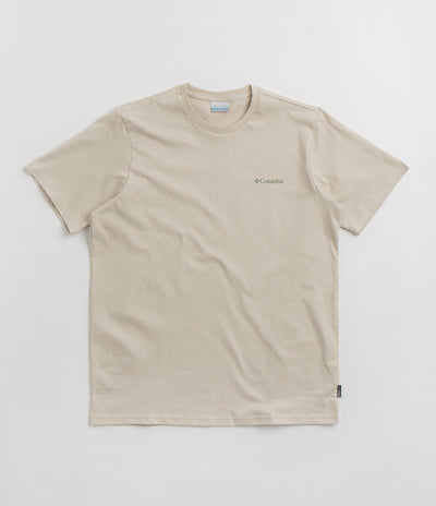 Columbia Explorers Canyon Back T-Shirt in Dark Stone and Bearly Tribe