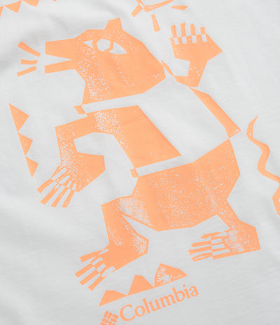 Columbia Explorers Canyon Back T-Shirt in White and Bearly Tribe