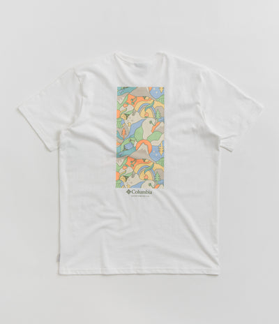 Columbia Explorers Canyon Back T-Shirt in White and Epicamp Graphic