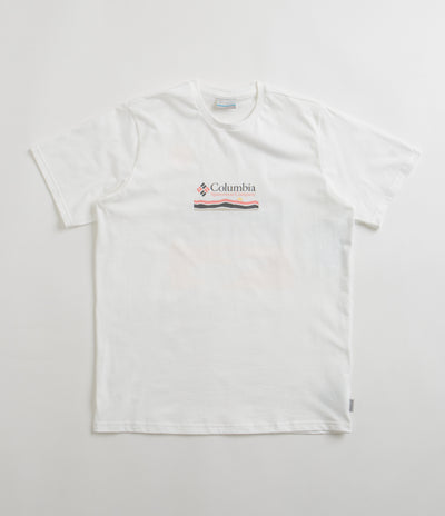 Columbia Explorers Canyon Back T-Shirt in White and Heritage Hills
