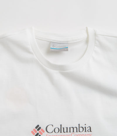 Columbia Explorers Canyon Back T-Shirt in White and Heritage Hills