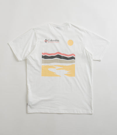 Columbia Explorers Canyon Back T-Shirt in White and Heritage Hills