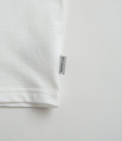 Columbia Explorers Canyon Back T-Shirt in White and Heritage Hills