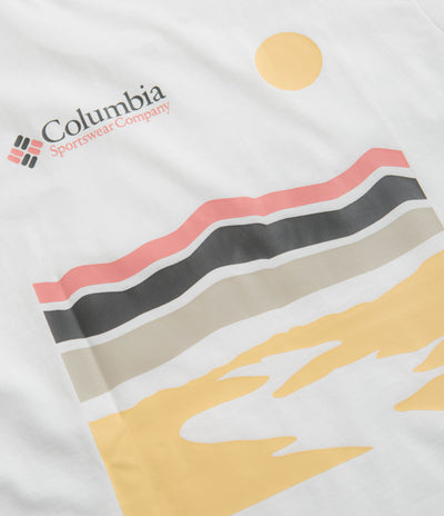 Columbia Explorers Canyon Back T-Shirt in White and Heritage Hills