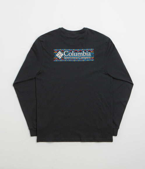 Columbia Explorers Canyon Long Sleeve T-Shirt - Black / Branded Blanket