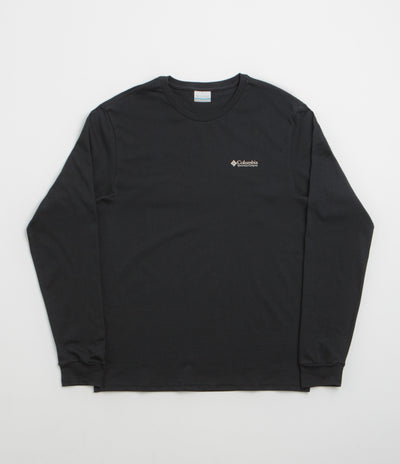 Columbia Explorers Canyon Long Sleeve T-Shirt - Black / Branded Blanket