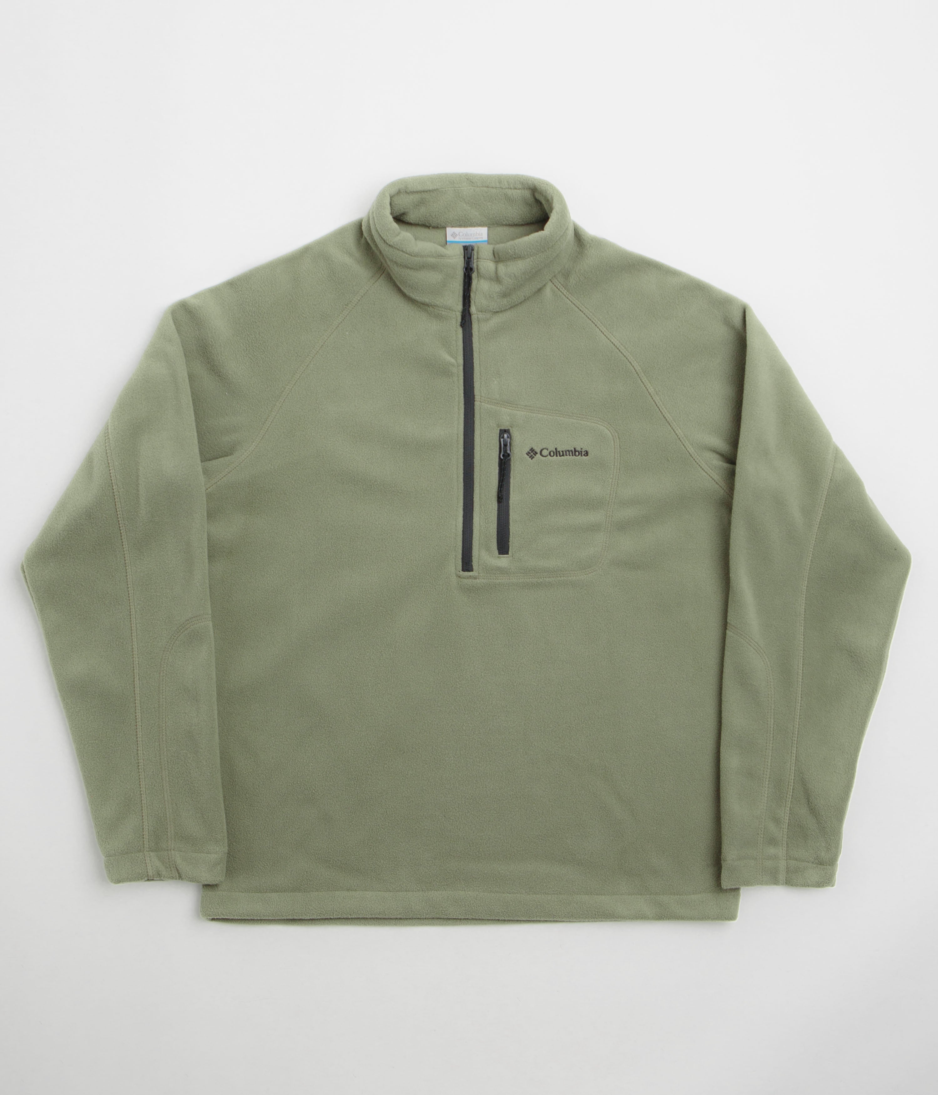 Columbia Fast Trek III Half Zip Fleece - Stone Green / Shark