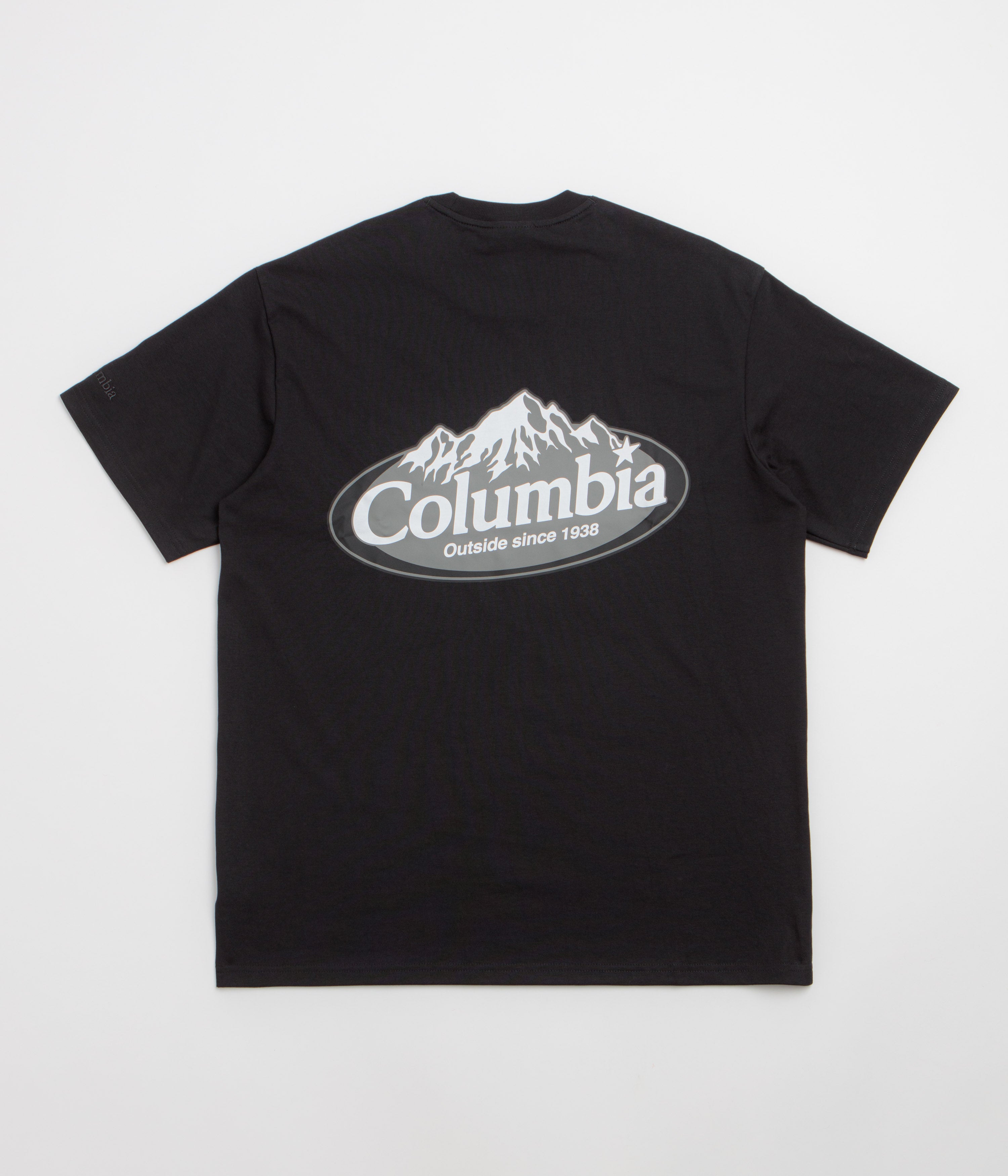 Columbia Street Tech Heavyweight T-Shirt - Black / Snowy Peaks