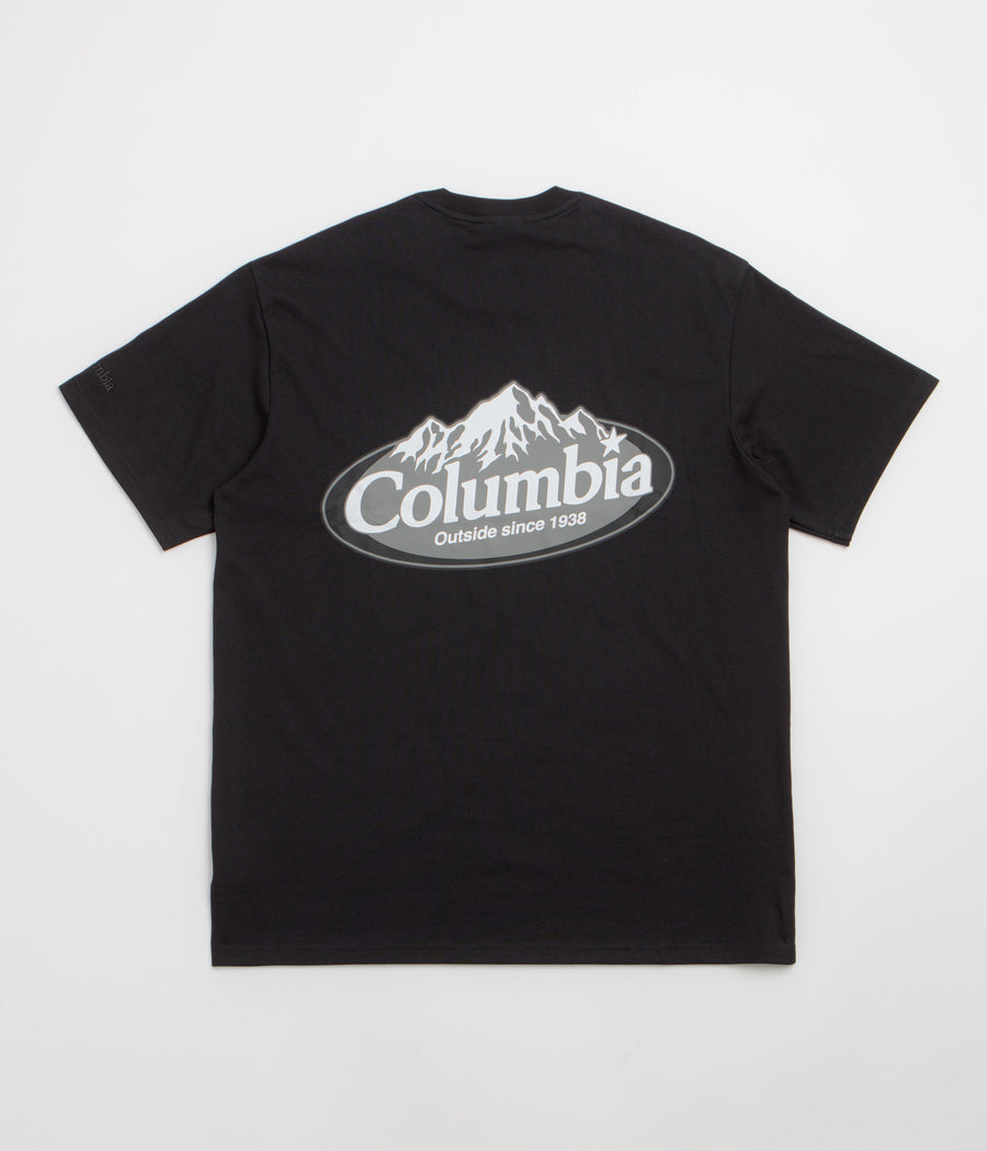 Columbia Street Tech Heavyweight T-Shirt - Black / Snowy Peaks