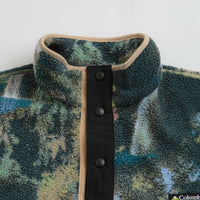 Columbia Helvetia Half Snap Fleece in Napa Green Chasing Falls Print and Black thumbnail