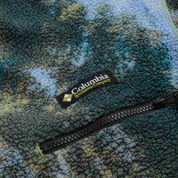 Columbia Helvetia Half Snap Fleece in Napa Green Chasing Falls Print and Black thumbnail