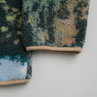 Columbia Helvetia Half Snap Fleece in Napa Green Chasing Falls Print and Black thumbnail