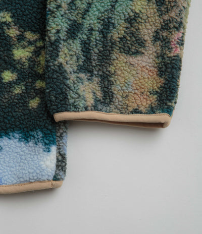 Columbia Helvetia Half Snap Fleece in Napa Green Chasing Falls Print and Black