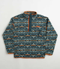 Columbia Helvetia Half Snap Fleece - Night Wave Checkered Peaks Multi