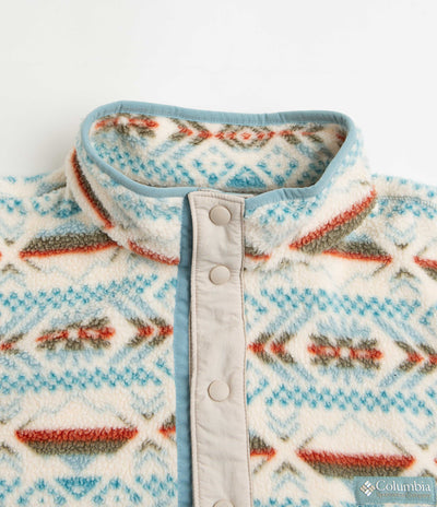 Columbia Helvetia Half Snap Fleece - Stone Blue Checkered Peaks Multi