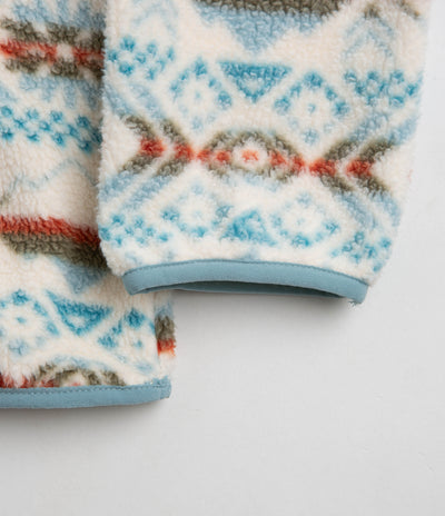 Columbia Helvetia Half Snap Fleece - Stone Blue Checkered Peaks Multi