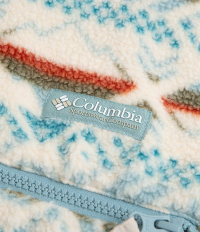 Columbia Helvetia Half Snap Fleece - Stone Blue Checkered Peaks Multi