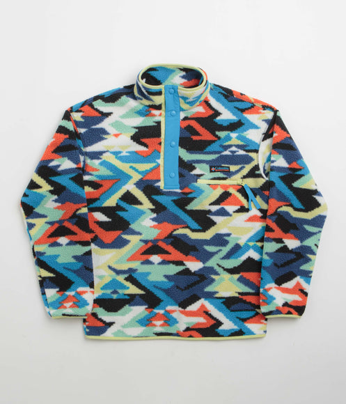 Columbia Helvetia II Printed Half Snap Fleece - Compass Blue / Reflections