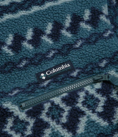 Columbia Helvetia II Printed Half Snap Fleece - Everblue / KnitKnot
