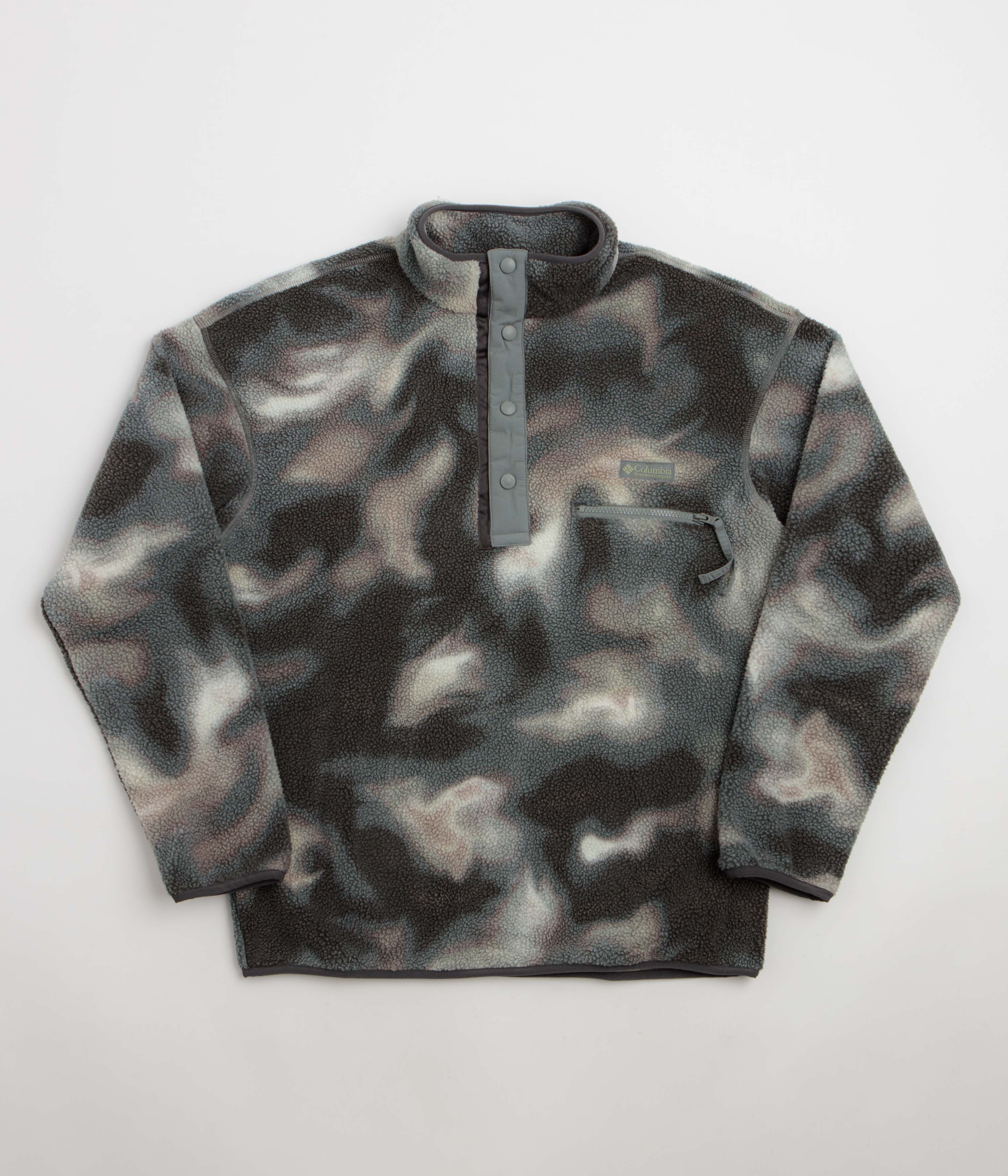 Columbia Helvetia II Printed Half Snap Fleece - Iron / Topoglitch