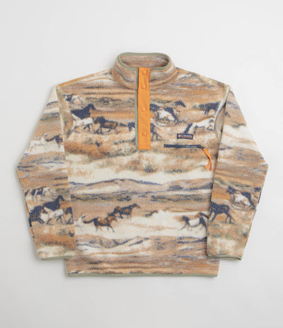 Columbia Helvetia II Printed Half Snap Fleece - Lemon Wash Roaming