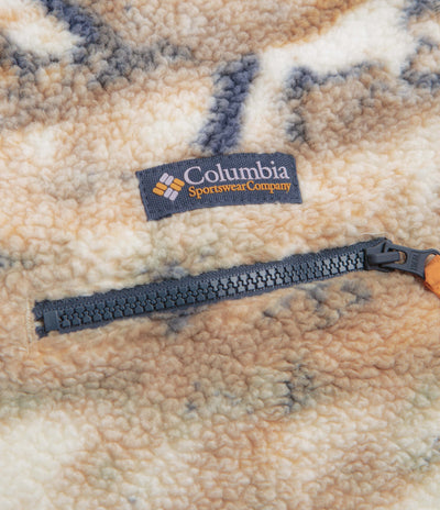 Columbia Helvetia II Printed Half Snap Fleece - Lemon Wash Roaming