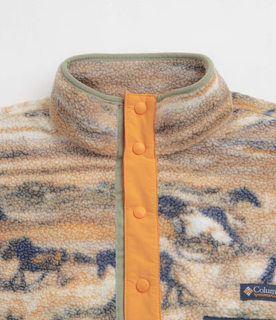 Columbia Helvetia II Printed Half Snap Fleece - Lemon Wash Roaming