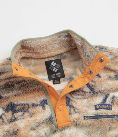Columbia Helvetia II Printed Half Snap Fleece - Lemon Wash Roaming