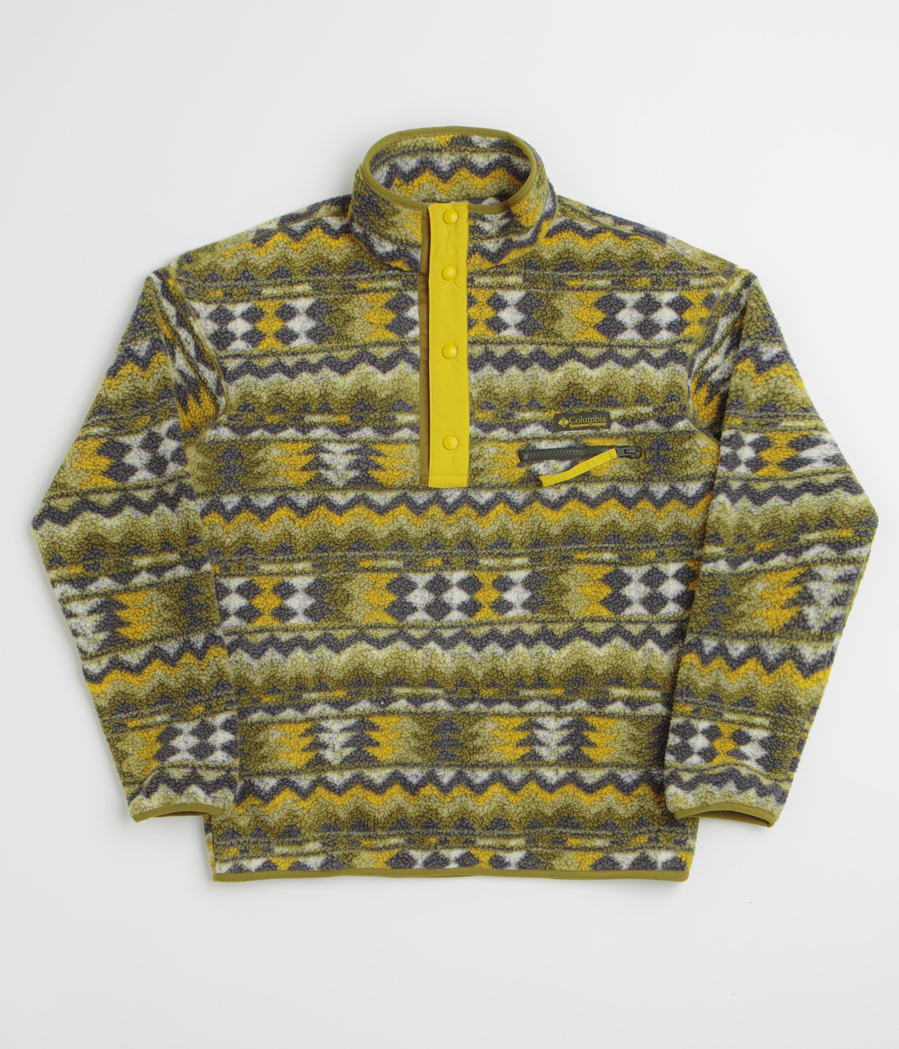 Columbia Helvetia II Printed Half Snap Fleece - Mossy Green / Retrotree