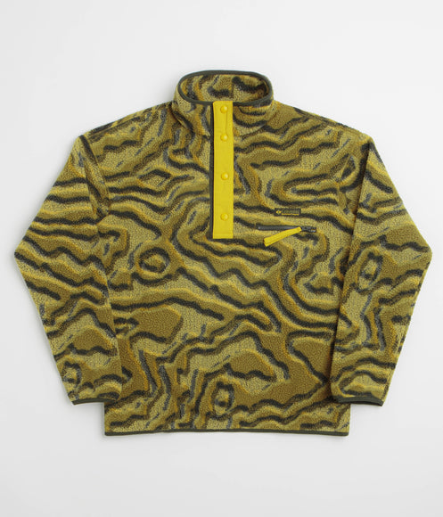 Columbia Helvetia II Printed Half Snap Fleece - Mossy Green / Topoglitch