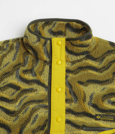 Columbia Helvetia II Printed Half Snap Fleece - Mossy Green / Topoglitch